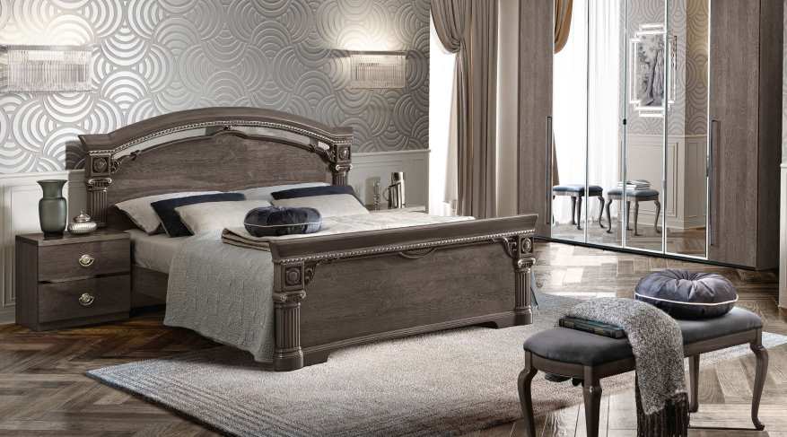 Barokní postel s předním čelem Camelgroup Nabucco Night