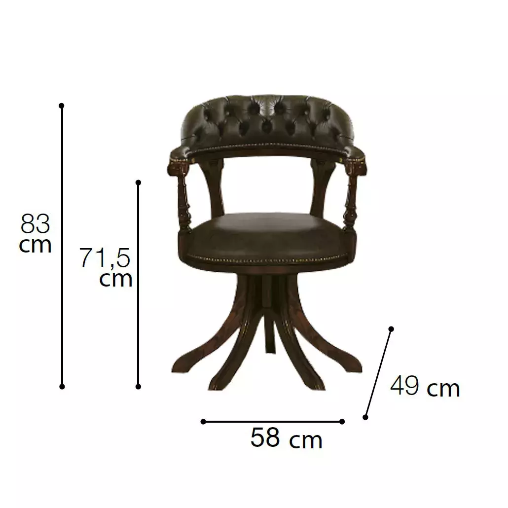 Klasická kancelářská židle s čalouněním Camelgroup Torriani Day Noce