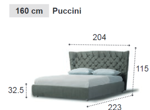 Klasická postel s čalouněním Camelgroup Verdi Night Puccini
