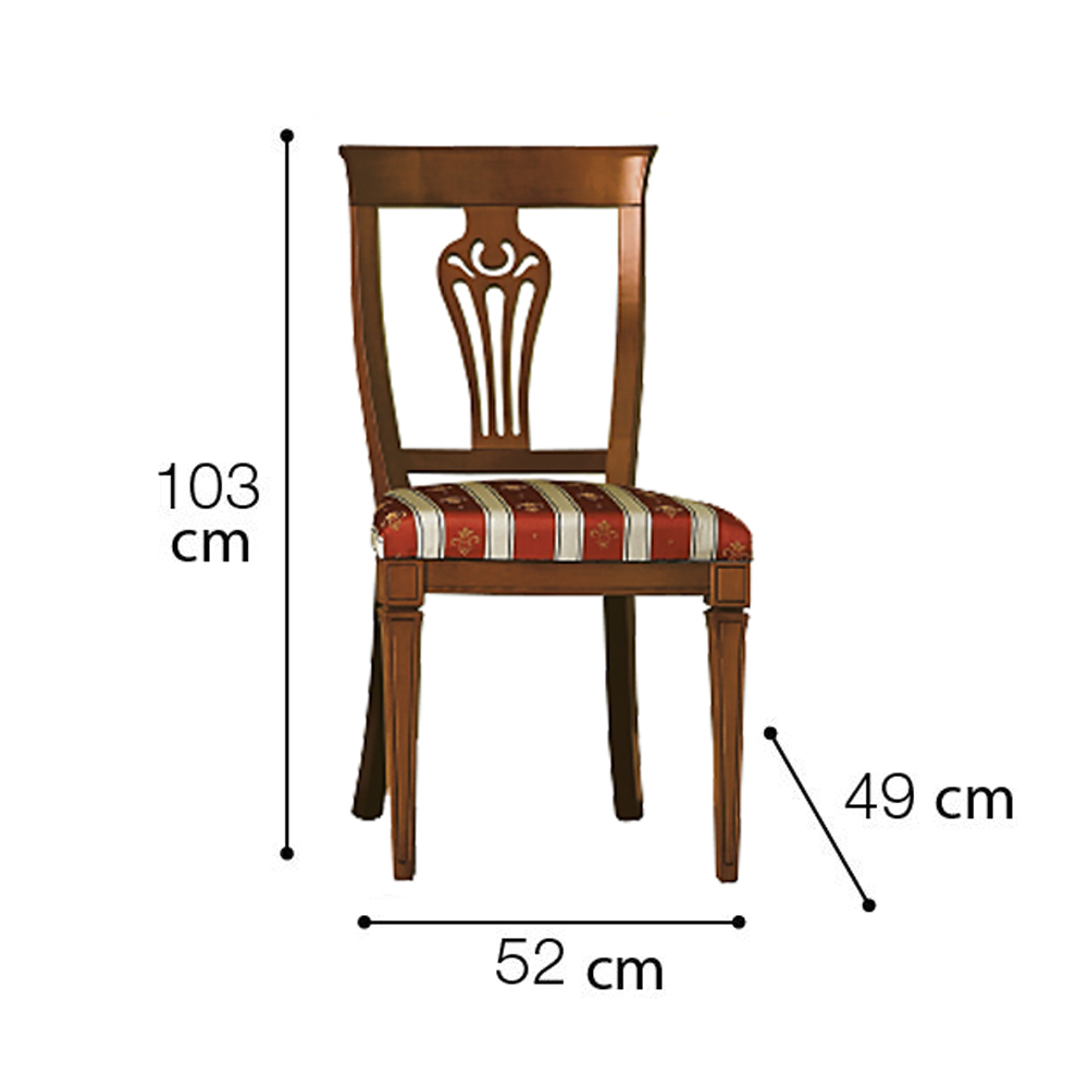 Klasická jídelní židle s čalouněním Camelgroup Nostalgia Day