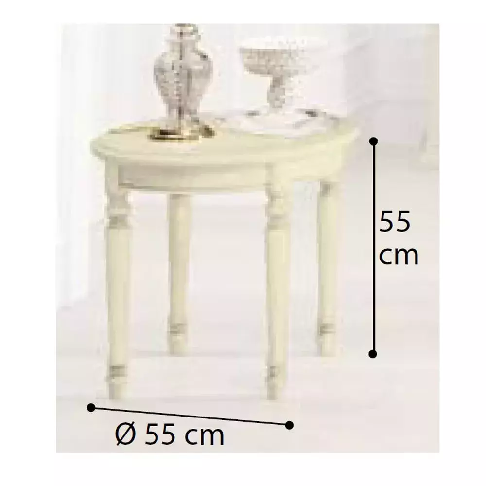 Klasický konferenční stolek malý Siena Day Avorio