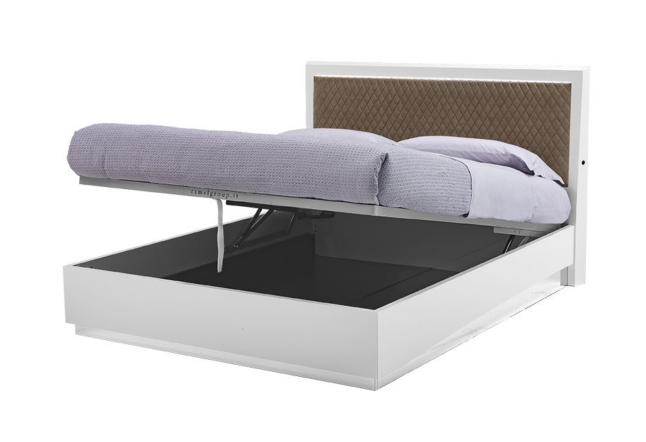 ROMBI BED WITH LIFTING MECHANISM OPEN