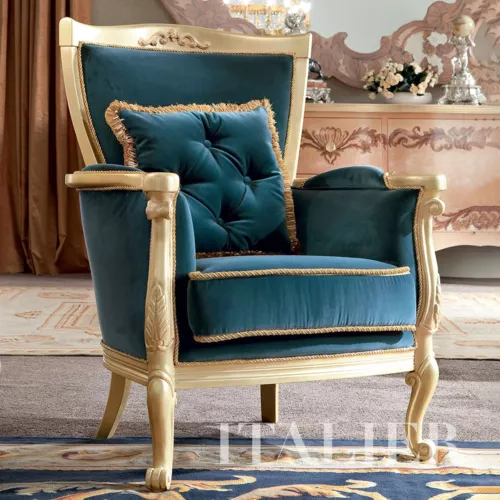Classical-Italian-furniture-upholstered-armchair-Bella-Vita-collection-Modenese-Gastone