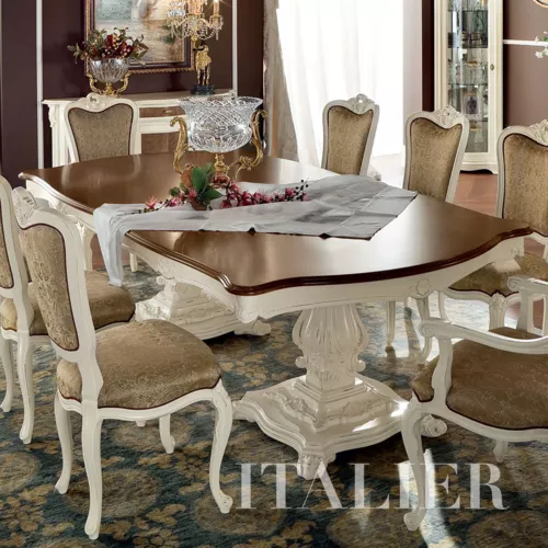 Carved-fixed-table-luxury-classic-dining-set-Bella-Vita-collection-Modenese-Gastonefdv