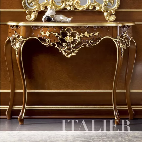 Luxury-classic-walnut-console-with-mirror-Bella-Vita-collection-Modenese-GastoneZUJTHRG