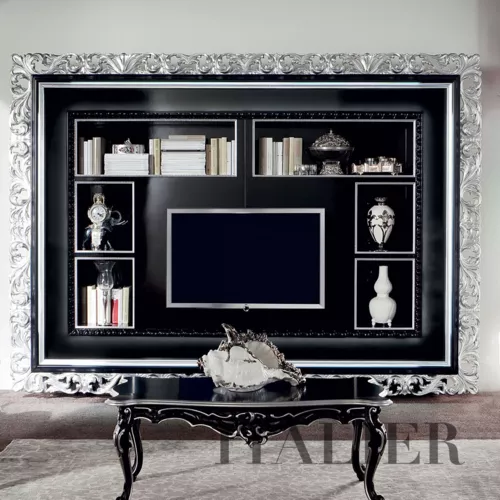 Bookcase-with-carved-frame-and-tv-stand-luxury-life-Bella-Vita-collection-Modenese-Gastonezujth