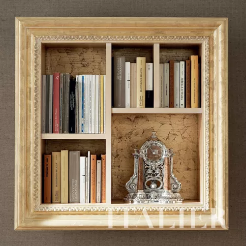 Golden-bookcase-with-frame-home-furnishing-Bella-Vita-collection-Modenese-Gastoneýuz