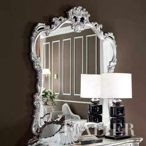 Silver-mirror-and-console-and-padded-armchair-Bella-Vita-collection-Modenese-Gastonehrgted