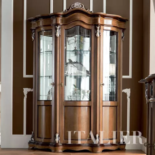 Walnut-luxury-hardwood-glass-cabinet-Bella-Vita-collection-Modenese-Gastonekizujt