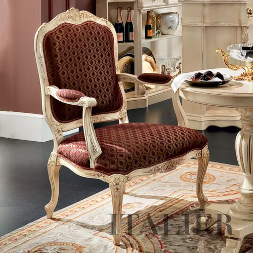 Coffee-or-tea-table-with-padded-chair-with-armrests-Bella-Vita-collection-Modenese-Gastone11