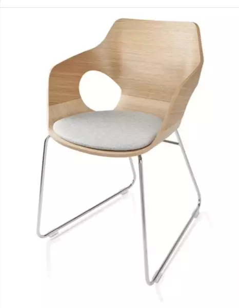 Moderní jídelní čalouněná kovová židle Busetto S 447