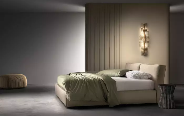 Moderní čalouněná postel Samoa Light