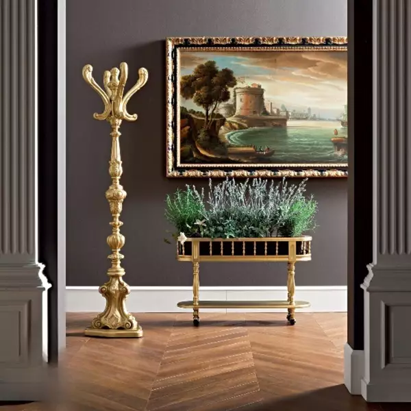 Classic-golden-walnut-hall-tree-and-flower-box-Casanova-collection-Modenese-Gastone (1)