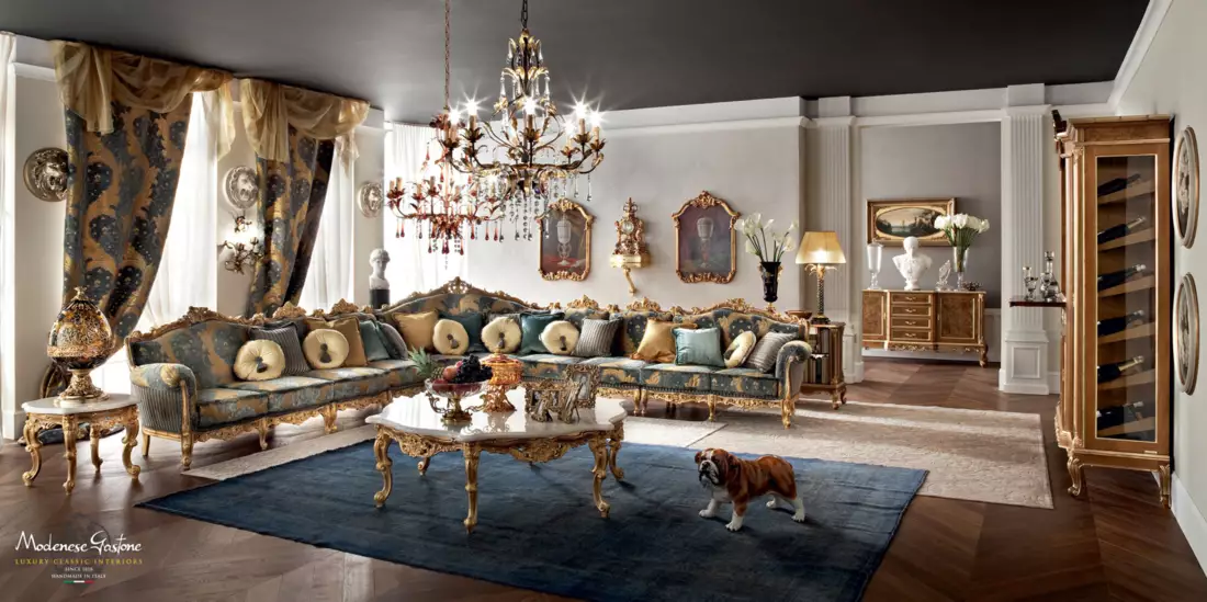 Venetian-classic-style-sitting-room-with-soft-upholstery-Casanova-collection-Modenese-Gastone