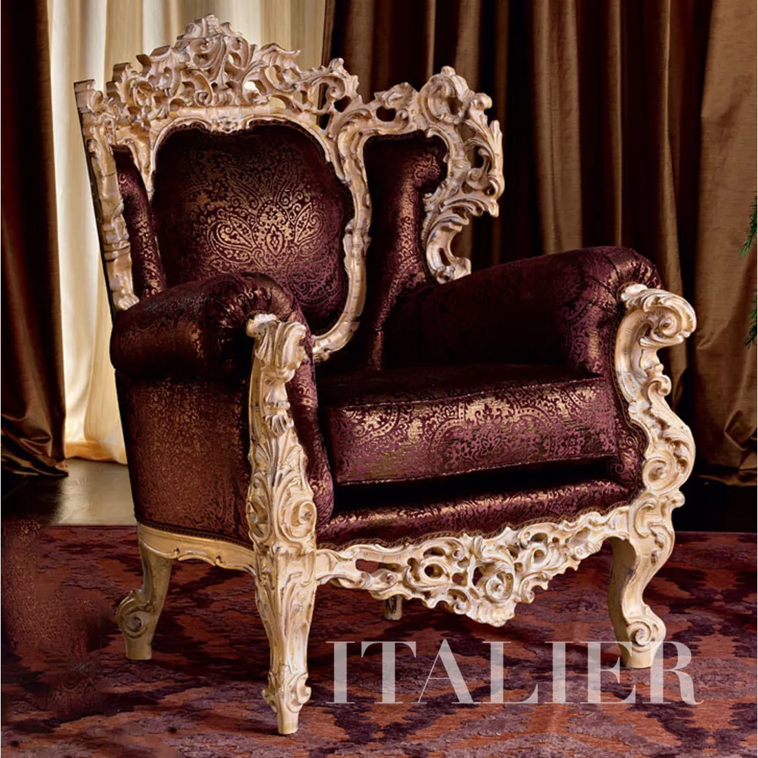 Luxury-classic-interior-design-armchair-with-handmade-padding-Villa-Venezia-collection-Modenese-Gastone111