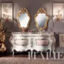 Luxury-bath-with-two-basin-and-gold-mirror-Villa-Venezia-collection-Modenese-Gastone