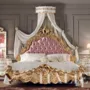 Gold-leaf-handmade-carves-well-upholstered-bed-Villa-Venezia-collection-Modenese-Gastone