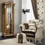 Solid-wood-glass-cabinet-padded-armchair-and-pouf-Bella-Vita-collection-Modenese-Gastone