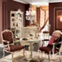Coffee-or-tea-table-with-padded-chair-with-armrests-Bella-Vita-collection-Modenese-Gastone