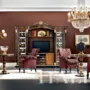 Games-room-with-bottle-showcase-and-billiard-table-Bella-Vita-collection-Modenese-Gastone