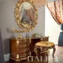 Figured-mirror-and-solid-wood-toilette-with-padded-pouf-Bella-Vita-collection-Modenese-Gastone