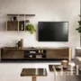 Essenza TV composition 25 with a TV cabinet art.3 and wall display cabinet