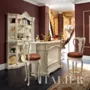 Luxury-hardwood-bar-with-stool-with-metal-foot-ring-Bella-Vita-collection-Modenese-Gastone
