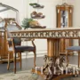 Carved-table-leg-detail-luxury-classic-dining-room-Bella-Vita-collection-Modenese-Gastone