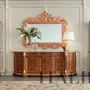 Figured-mirror-and-two-one-door-glass-cabinet-Bella-Vita-collection-Modenese-Gastone