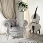 Ivory-Impero-style-composition-padded-armchair-and-double-bass-bar-Bella-Vita-collection-Modenese-Gastone