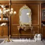 Luxury-classic-walnut-console-with-mirror-Bella-Vita-collection-Modenese-Gastone